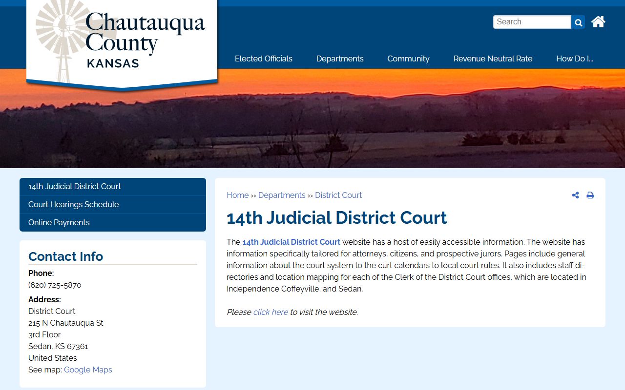 Chautauqua County court records after jail arrest 14th Judicial District page
