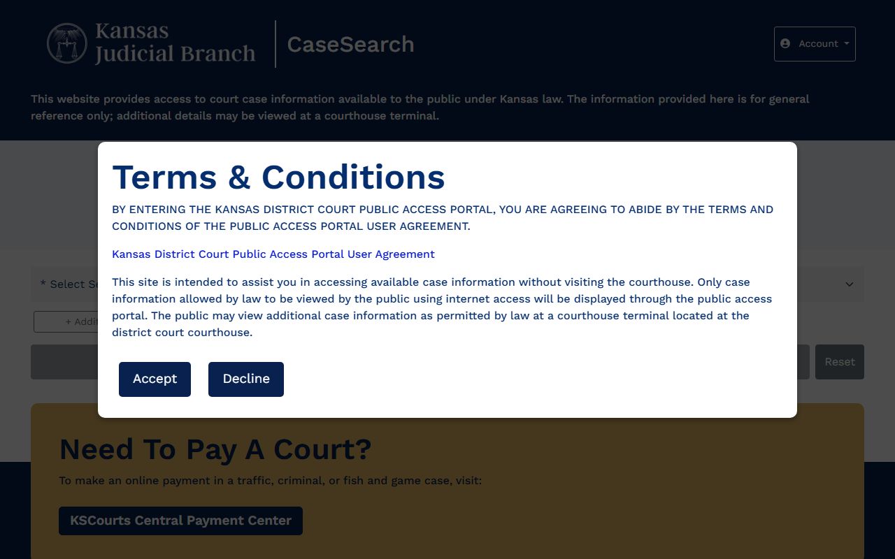 Chautauqua County court records after arrest CaseSearch portal